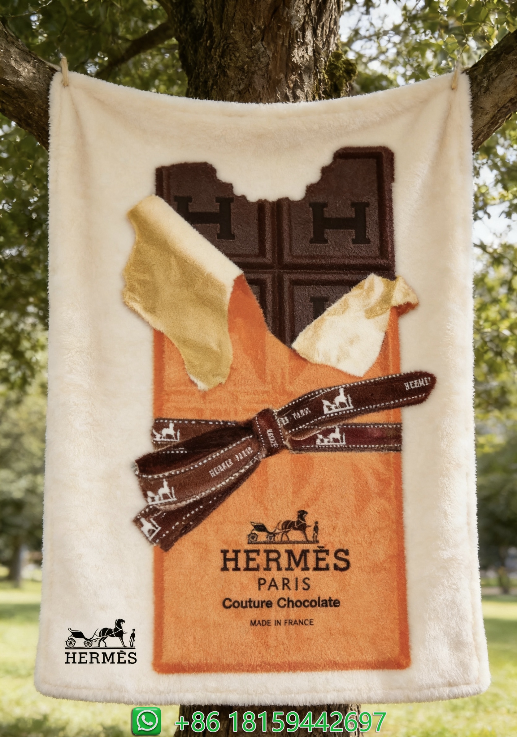 Hermes Throw Blankets